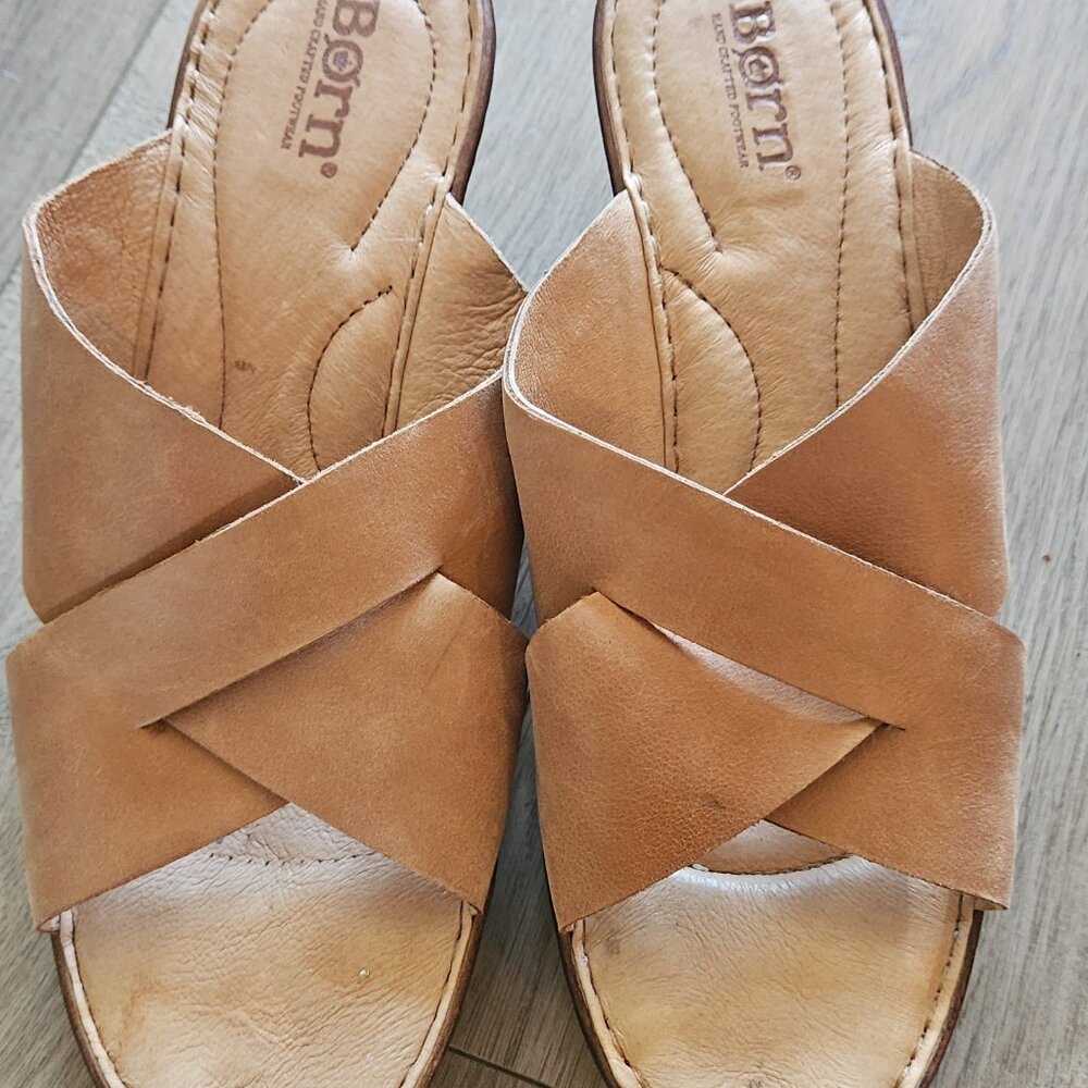 Born brown wedge sandals - Picture 3 of 4